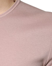 Dolce & Gabbana T-Shirts IT50 | L Dolce & Gabbana Brown Cotton Short Sleeves Round Neck T-shirt