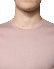 Dolce & Gabbana T-Shirts IT50 | L Dolce & Gabbana Brown Cotton Short Sleeves Round Neck T-shirt