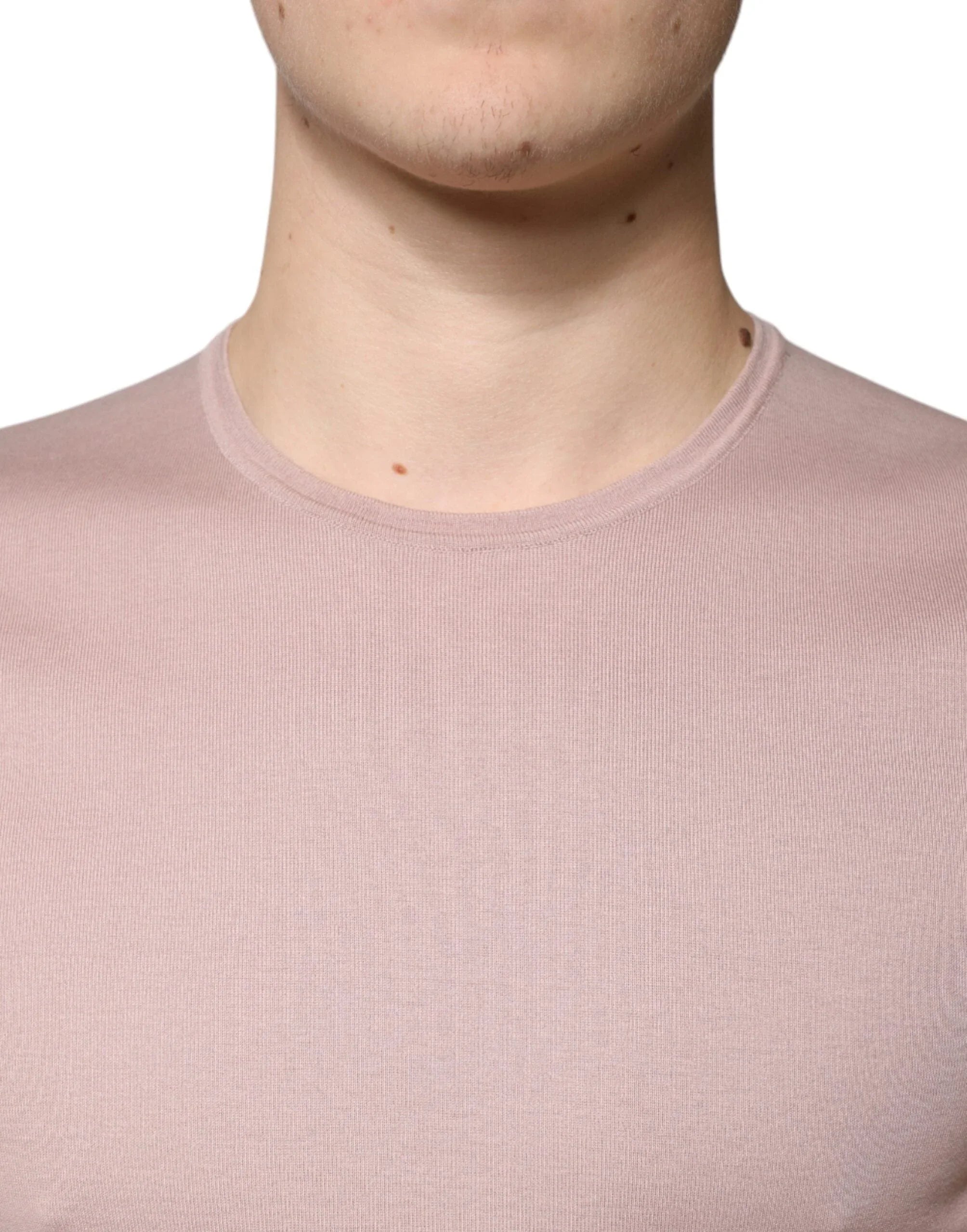 Dolce & Gabbana T-Shirts IT50 | L Dolce & Gabbana Brown Cotton Short Sleeves Round Neck T-shirt