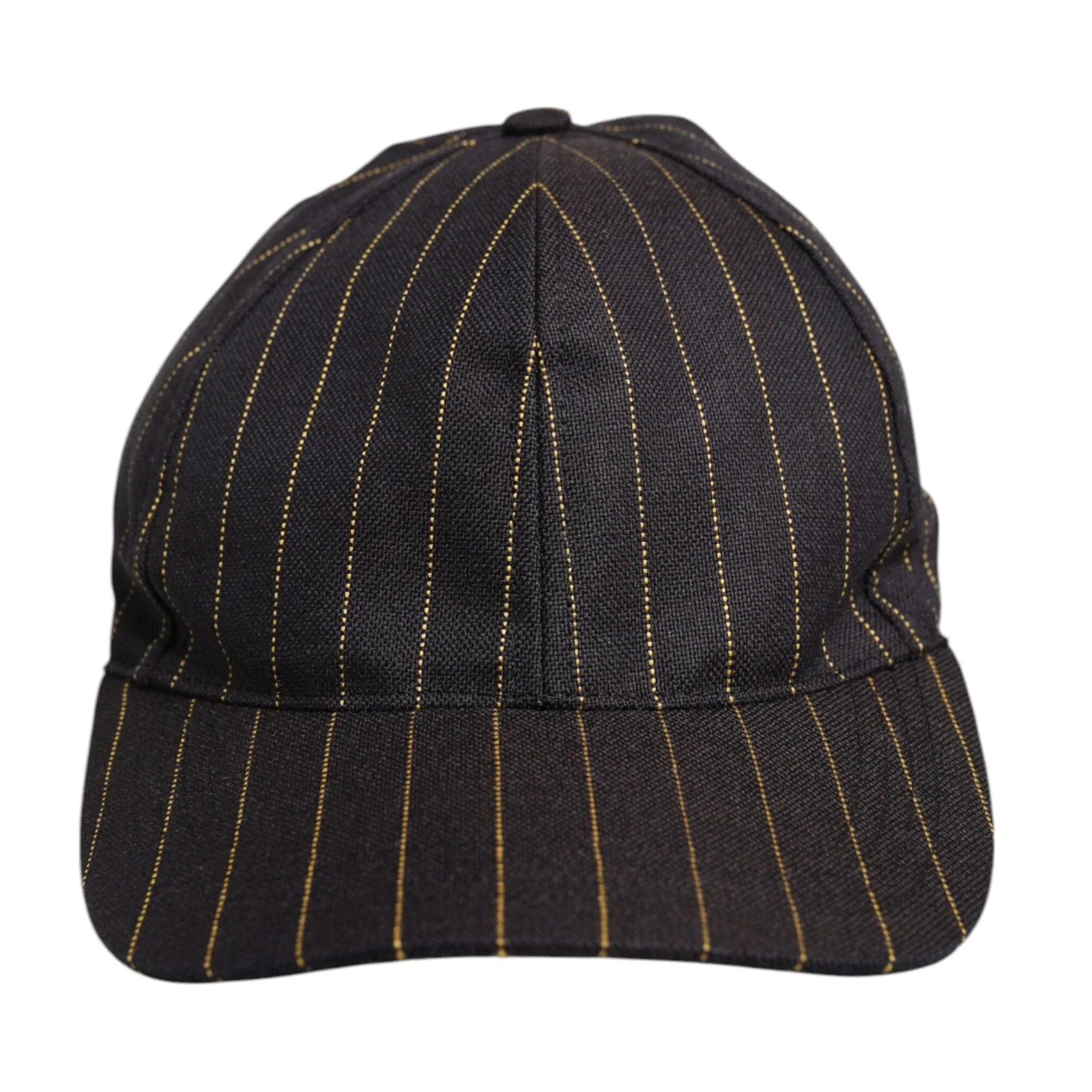 Dolce & Gabbana 58 cm|M Dolce & Gabbana Brown Stripes Cotton 6 Panels Baseball Cap