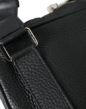 Dolce & Gabbana Backpacks Dolce & Gabbana Chic Black Calf Leather Small Backpack