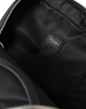 Dolce & Gabbana Backpacks Dolce & Gabbana Chic Black Calf Leather Small Backpack