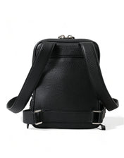 Dolce & Gabbana Backpacks Dolce & Gabbana Chic Black Calf Leather Small Backpack