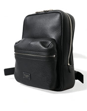 Dolce & Gabbana Backpacks Dolce & Gabbana Chic Black Calf Leather Small Backpack