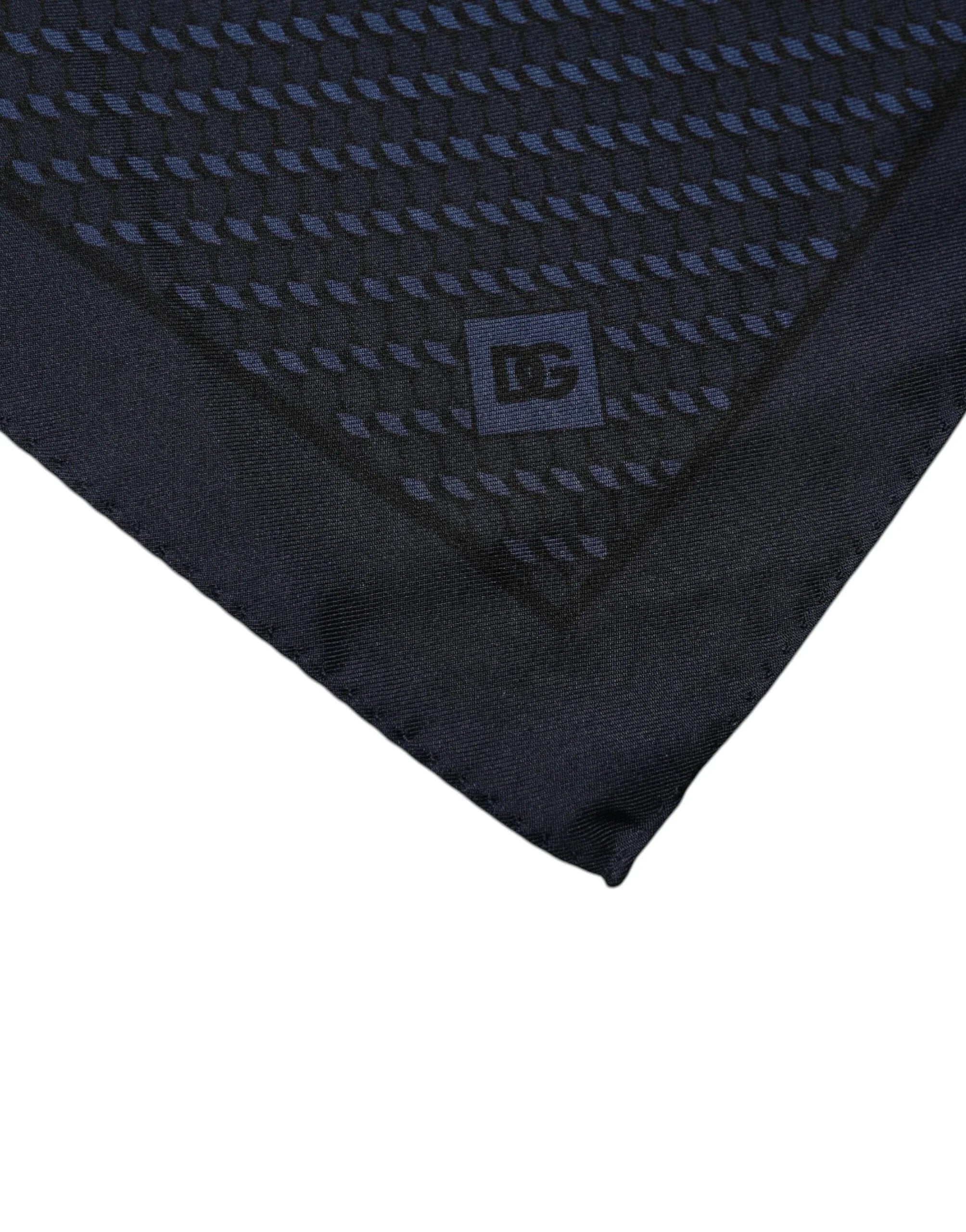 Dolce & Gabbana Dolce & Gabbana Dark Blue Fantasy Square Handkerchief Scarf