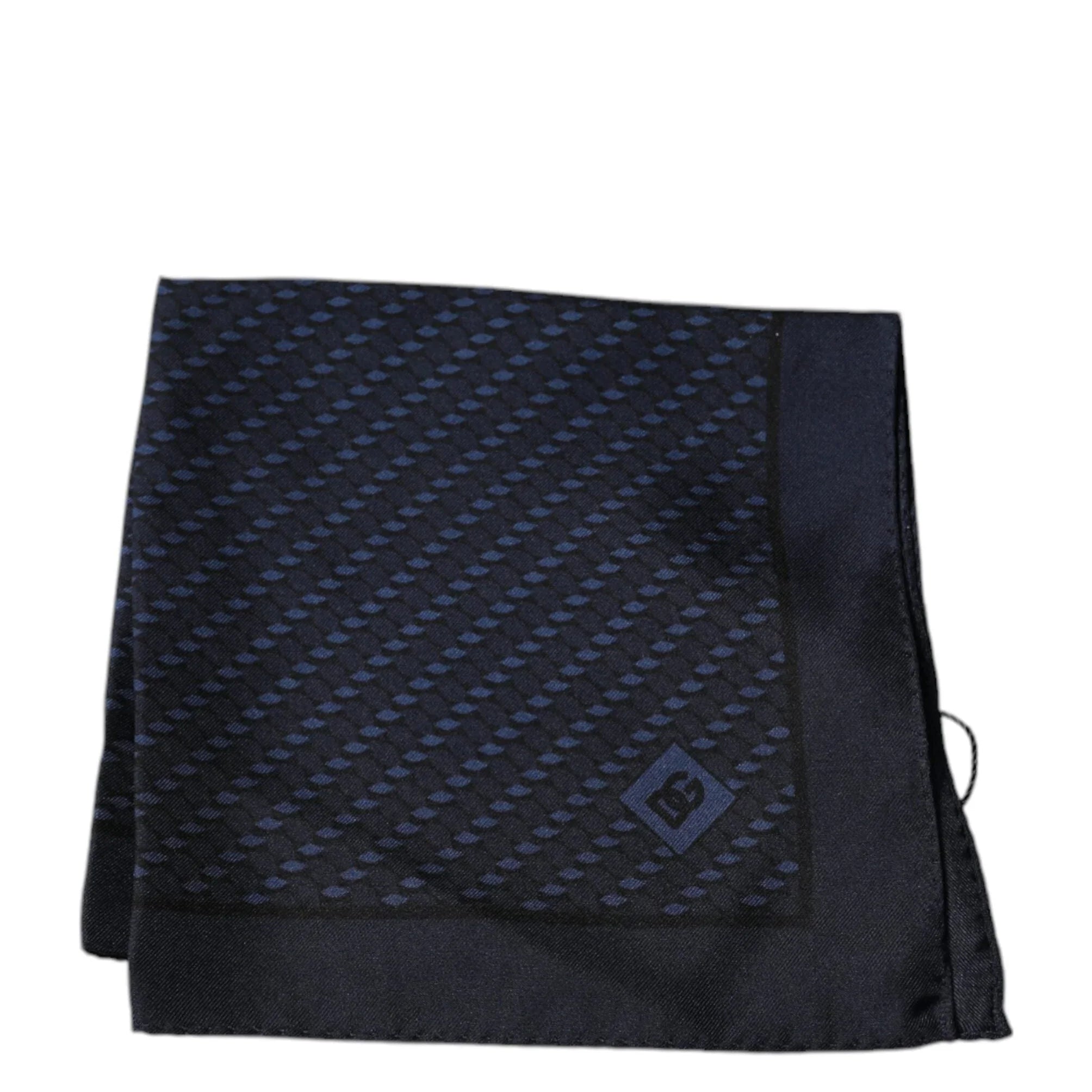 Dolce & Gabbana Dolce & Gabbana Dark Blue Fantasy Square Handkerchief Scarf