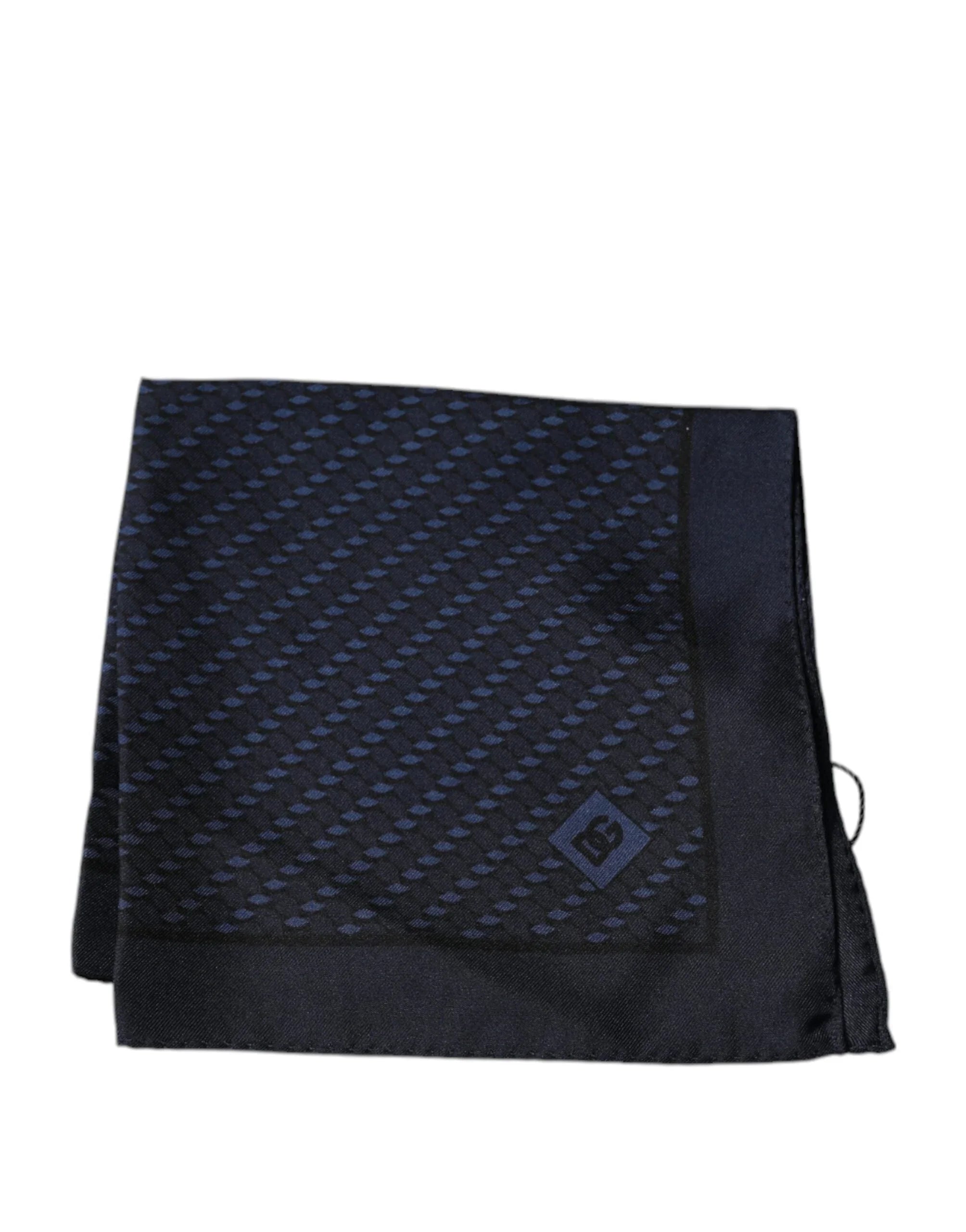Dolce & Gabbana Dolce & Gabbana Dark Blue Fantasy Square Handkerchief Scarf