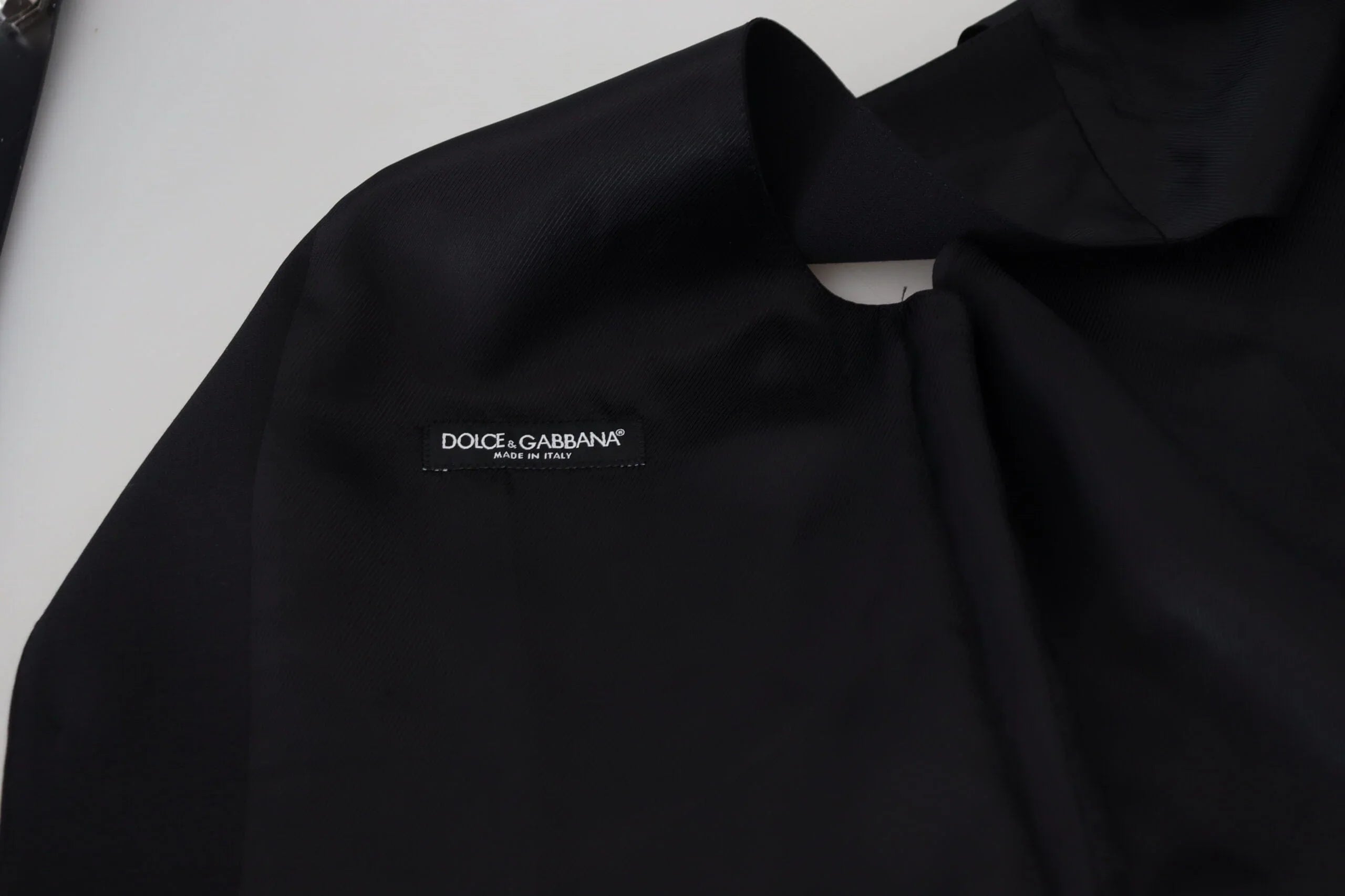Dolce & Gabbana Formal Vests IT48 | M Dolce & Gabbana Elegant Black Formal Dress Vest