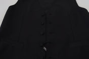 Dolce & Gabbana Formal Vests IT48 | M Dolce & Gabbana Elegant Black Formal Dress Vest