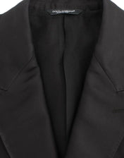 Dolce & Gabbana Linen Shirts IT48 | M Dolce & Gabbana Elegant Black Silk Blend Two-Button Blazer