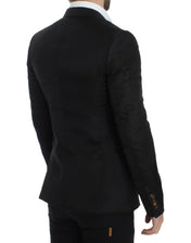 Dolce & Gabbana Linen Shirts IT48 | M Dolce & Gabbana Elegant Black Silk Blend Two-Button Blazer