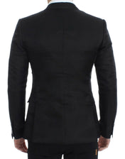 Dolce & Gabbana Linen Shirts IT48 | M Dolce & Gabbana Elegant Black Silk Blend Two-Button Blazer