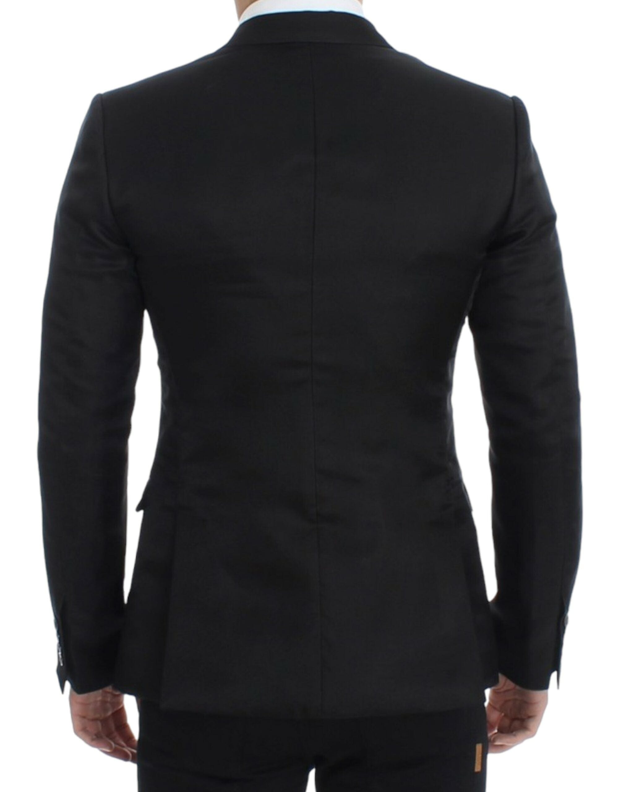 Dolce & Gabbana Linen Shirts IT48 | M Dolce & Gabbana Elegant Black Silk Blend Two-Button Blazer