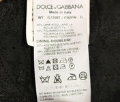 Dolce & Gabbana Formal Vests IT48 | M Dolce & Gabbana Elegant Black Striped Single Breasted Dress Vest