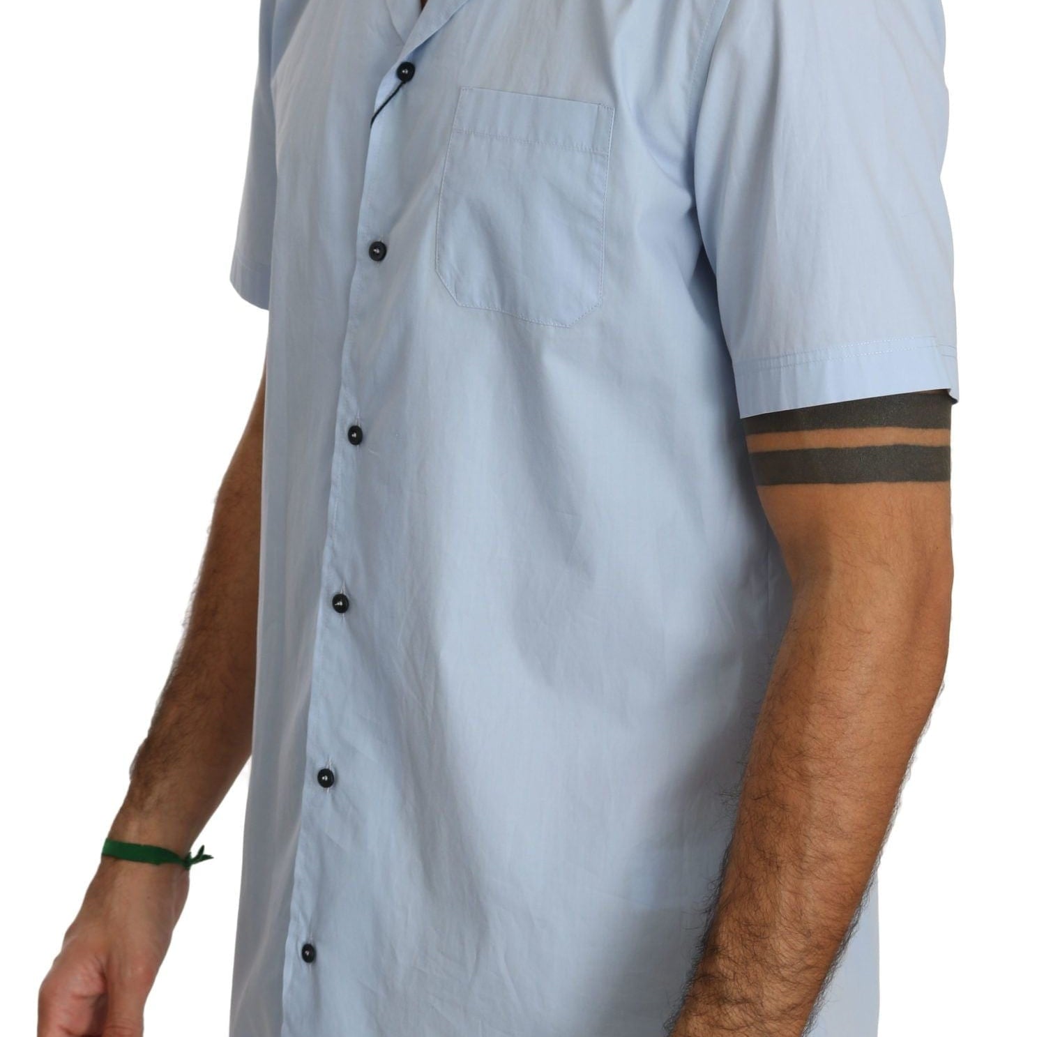 Dolce & Gabbana Casual Shirts IT40 | M Dolce & Gabbana Elegant Blue Cotton Casual Shirt