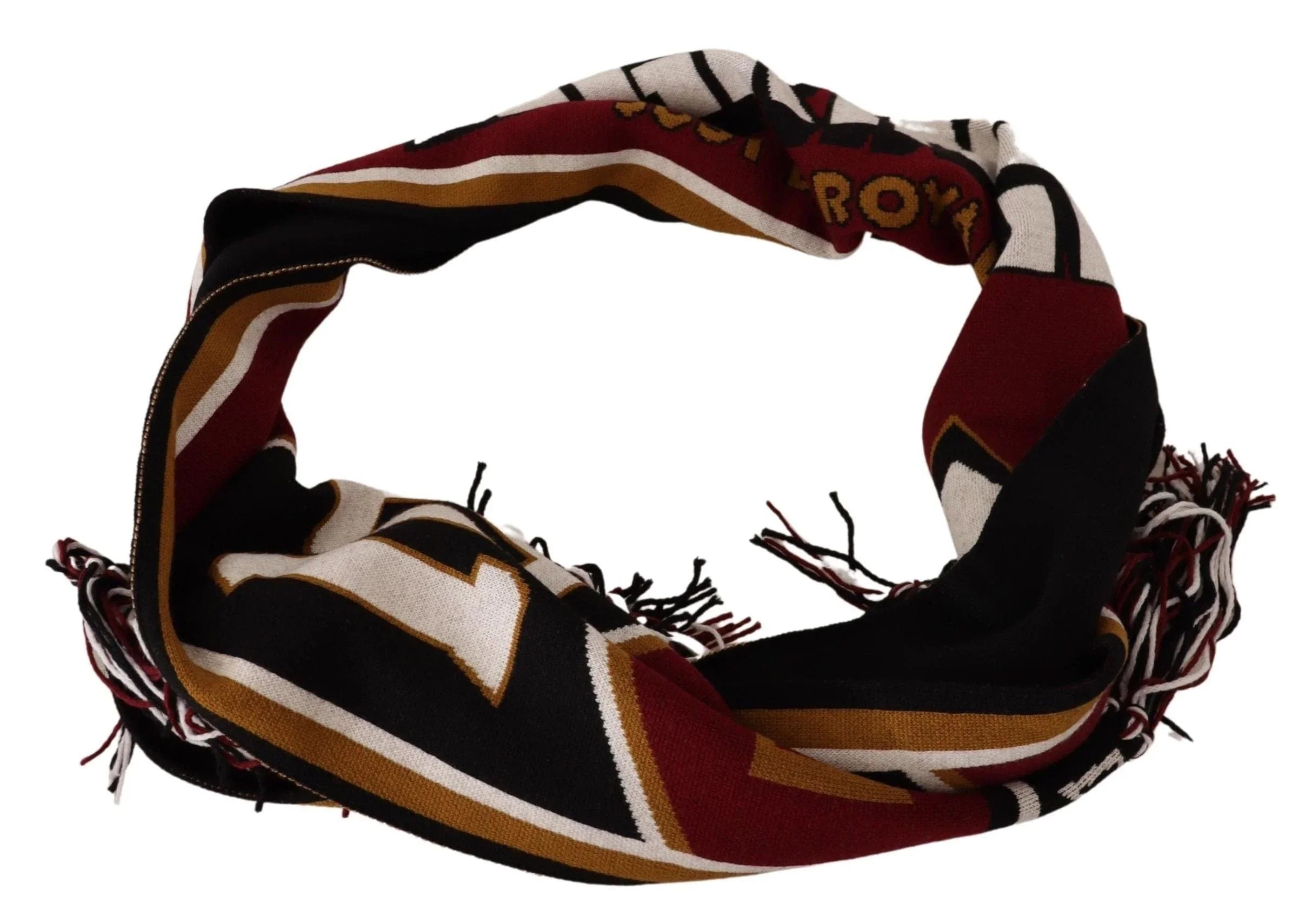 Dolce & Gabbana Scarves Dolce & Gabbana Elegant DG King Wool & Cashmere Scarf