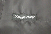 Dolce & Gabbana Formal Vests IT48 | M Dolce & Gabbana Elegant Gray Striped Dress Vest