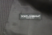 Dolce & Gabbana Formal Vests IT48 | M Dolce & Gabbana Elegant Gray Striped Dress Vest