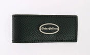 Dolce & Gabbana Money Clips Dolce & Gabbana Elegant Green Leather Money Clip