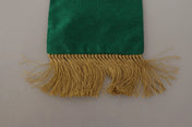 Dolce & Gabbana Scarves Dolce & Gabbana Elegant Green Silk Blend Men's Scarf