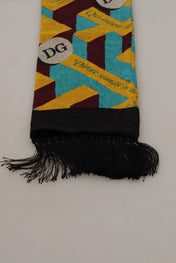 Dolce & Gabbana Scarves Dolce & Gabbana Elegant Multicolor Silk Blend Men's Scarf