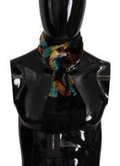 Dolce & Gabbana Scarves Dolce & Gabbana Elegant Multicolor Silk Blend Men's Scarf