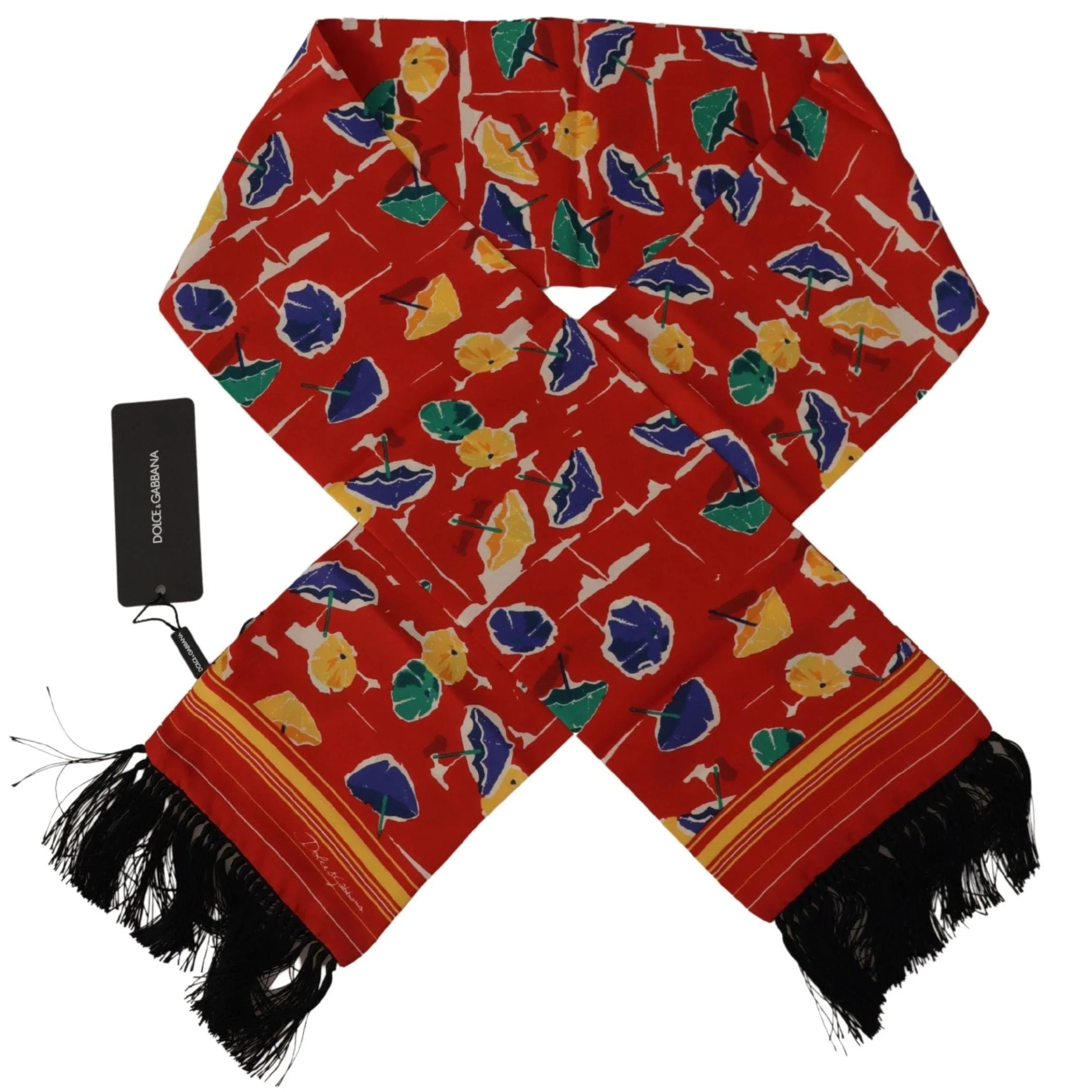 Dolce & Gabbana Scarves Dolce & Gabbana Elegant Multicolor Silk Men's Scarf
