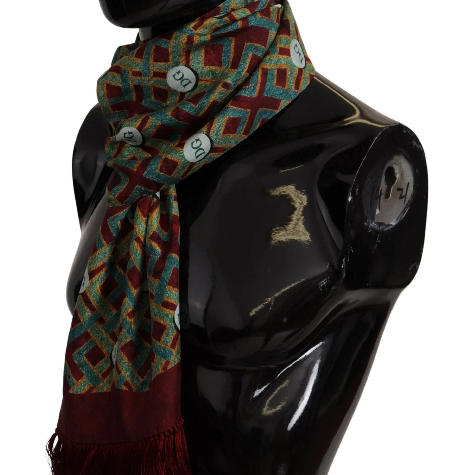 Dolce & Gabbana Scarves Dolce & Gabbana Elegant Multicolor Silk Men's Scarf Wrap