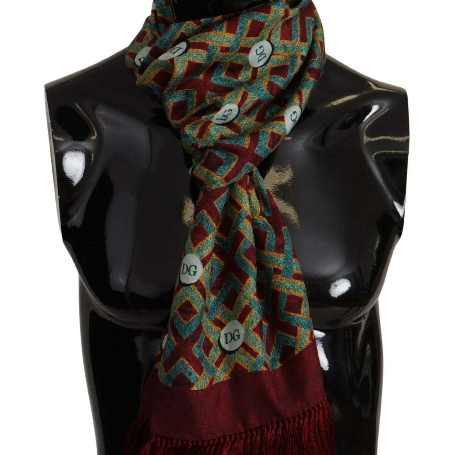 Dolce & Gabbana Scarves Dolce & Gabbana Elegant Multicolor Silk Men's Scarf Wrap