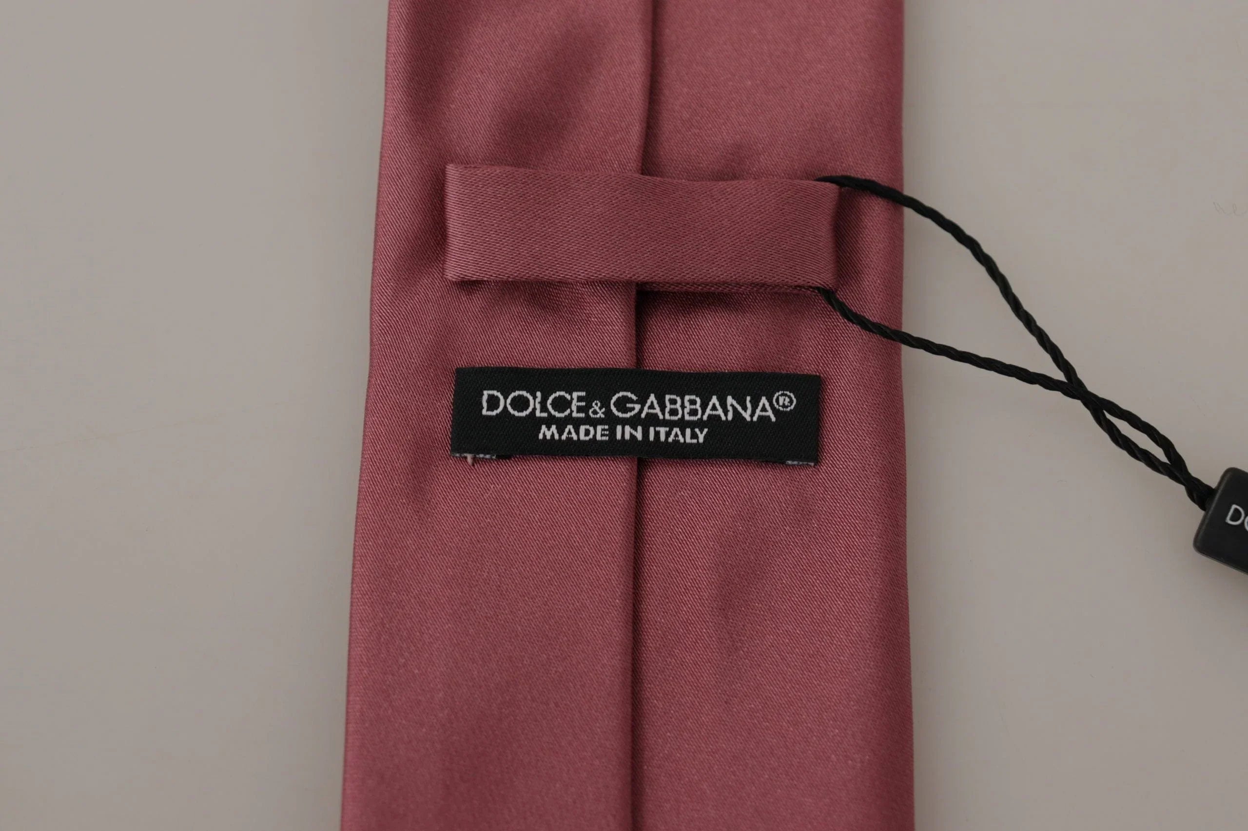 Dolce & Gabbana Neck Ties Dolce & Gabbana Elegant Pink Silk Bow Tie