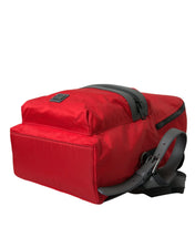 Dolce & Gabbana Backpacks Dolce & Gabbana Elegant Red Nylon-Leather Backpack