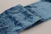 Dolce & Gabbana Scarves Dolce & Gabbana Elegant Silk Men's Scarf in Regal Blue