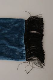 Dolce & Gabbana Scarves Dolce & Gabbana Elegant Silk Men's Scarf in Regal Blue