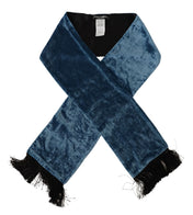 Dolce & Gabbana Scarves Dolce & Gabbana Elegant Silk Men's Scarf in Regal Blue