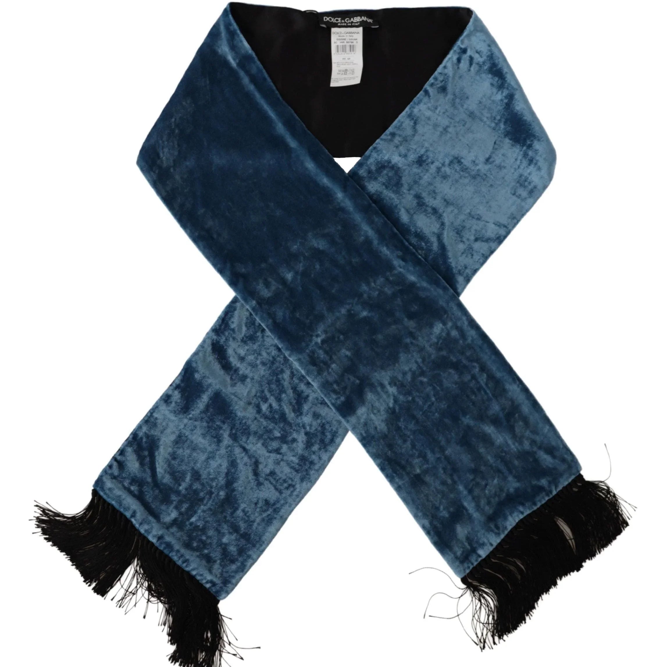 Dolce & Gabbana Scarves Dolce & Gabbana Elegant Silk Men's Scarf in Regal Blue