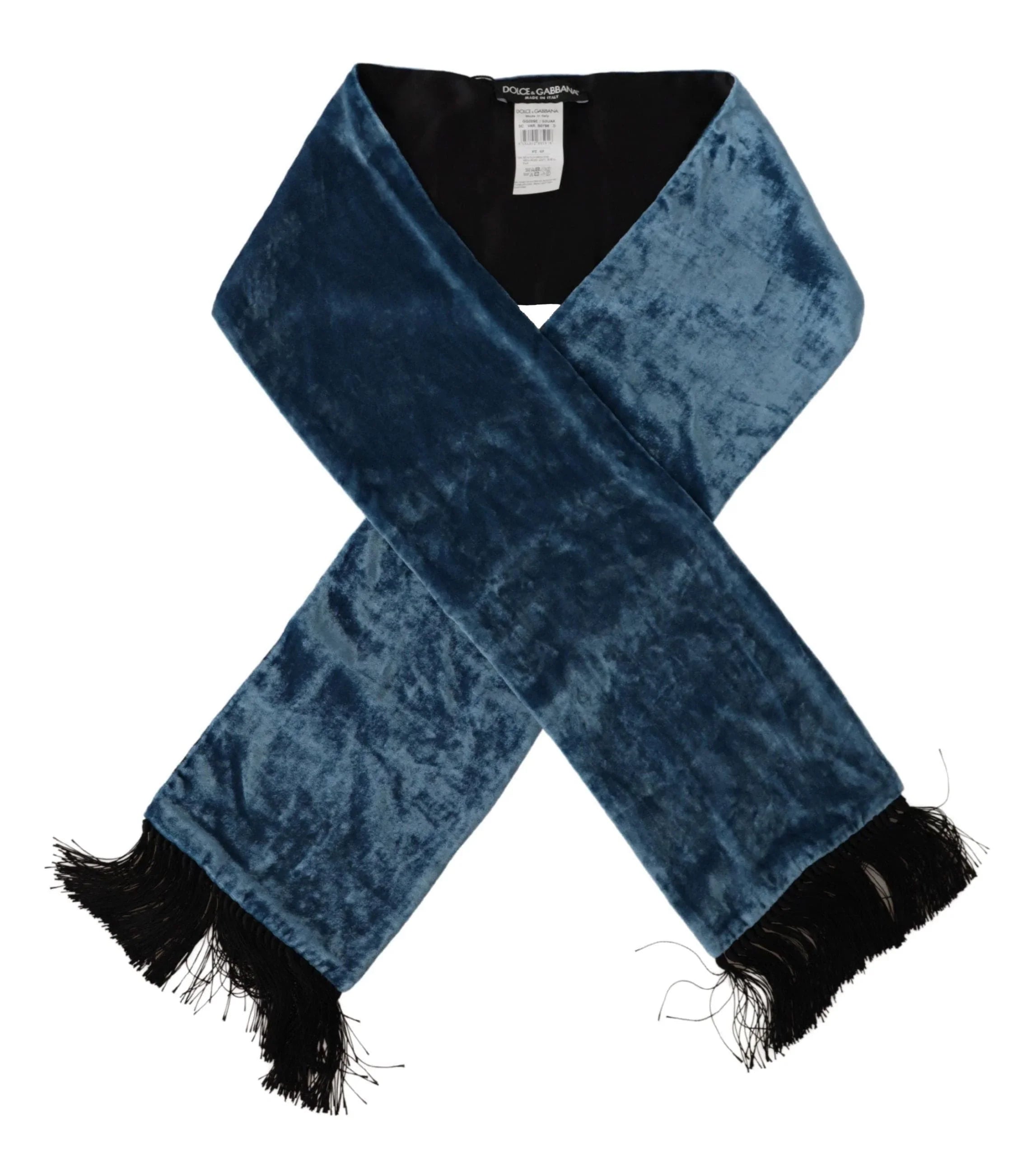 Dolce & Gabbana Scarves Dolce & Gabbana Elegant Silk Men's Scarf in Regal Blue