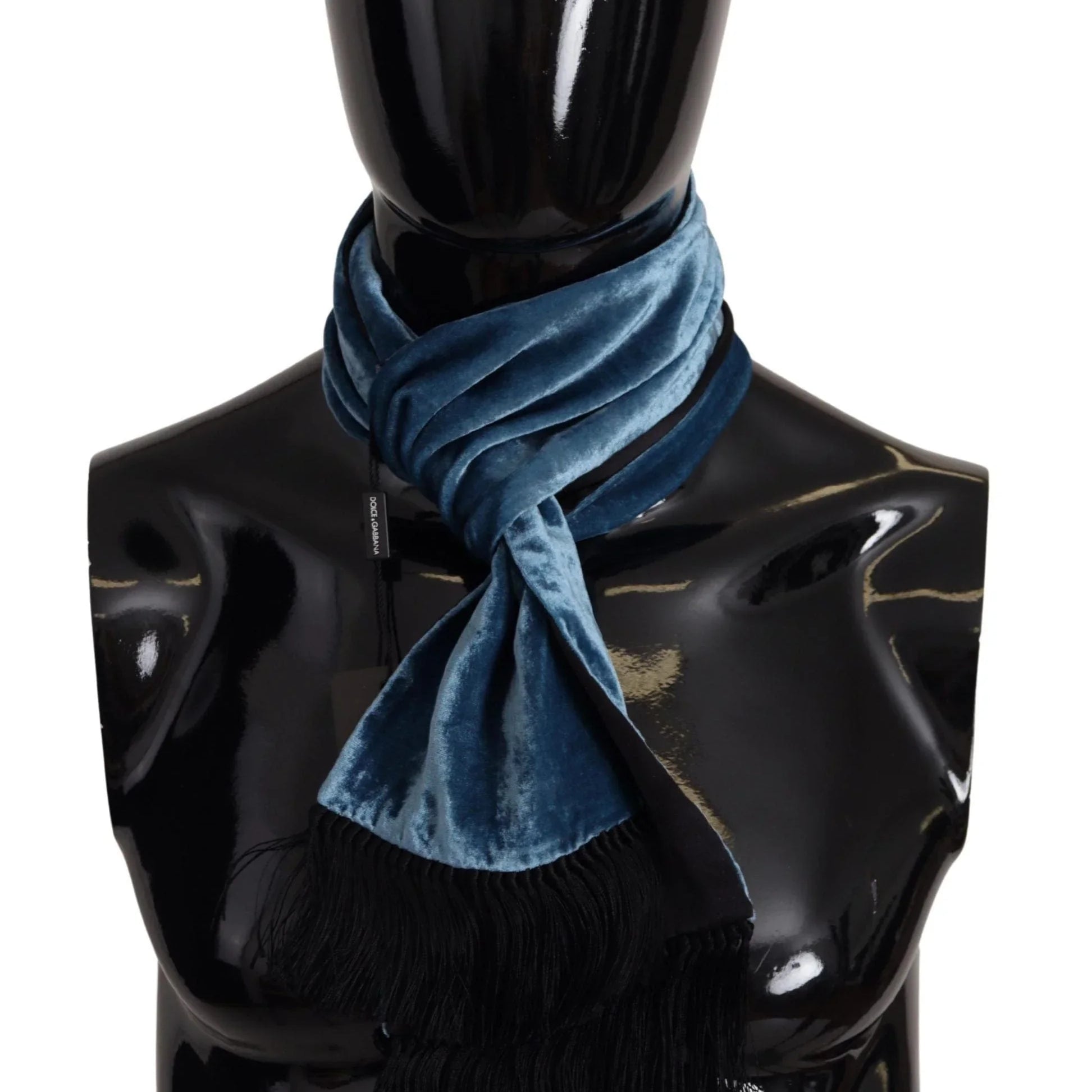 Dolce & Gabbana Scarves Dolce & Gabbana Elegant Silk Men's Scarf in Regal Blue