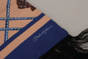 Dolce & Gabbana Scarves Dolce & Gabbana Elegant Silk Men's Scarf Wrap - Multicolor Luxury Accessory