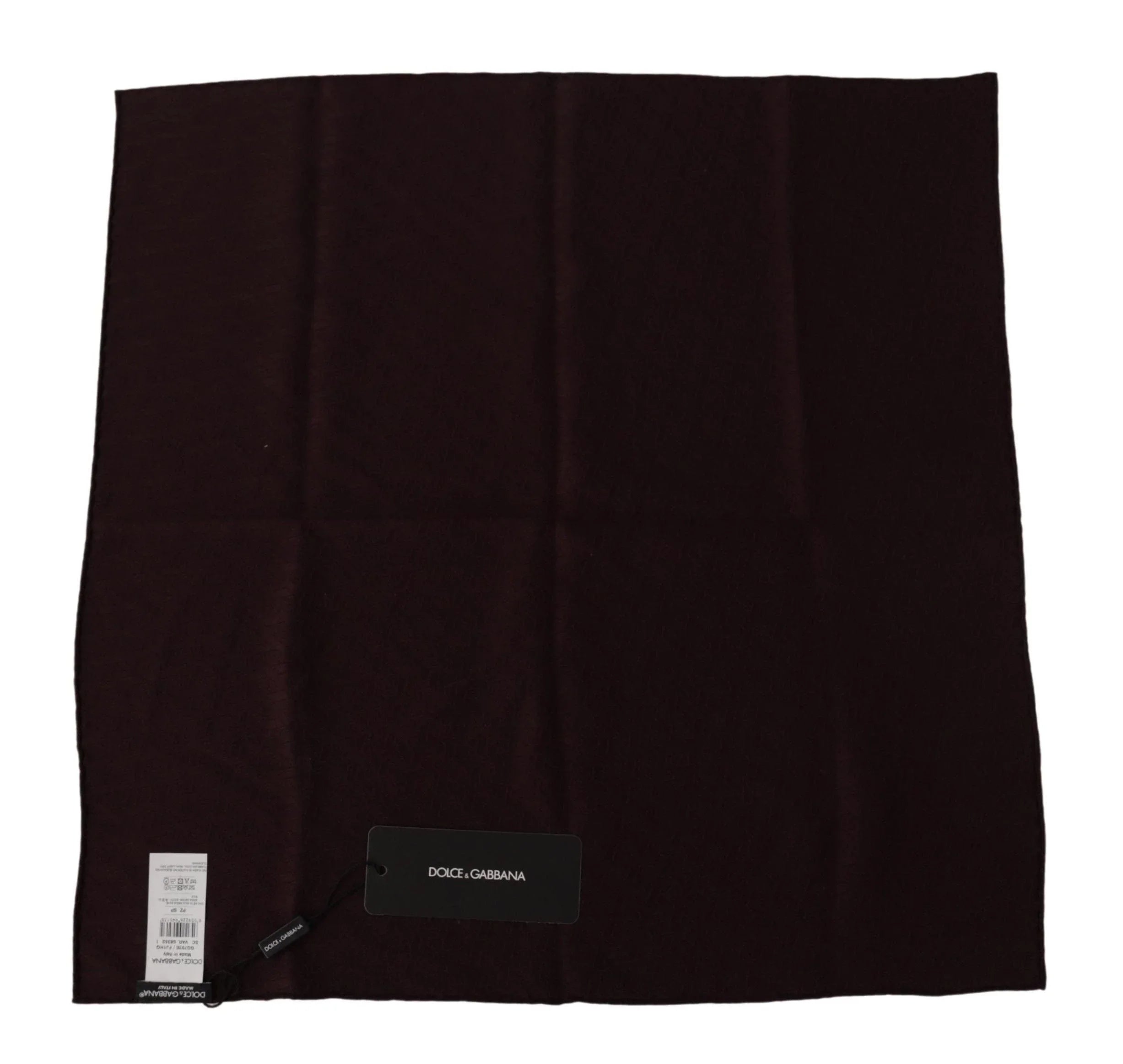 Dolce & Gabbana Scarves Dolce & Gabbana Elegant Silk Square Men's Scarf