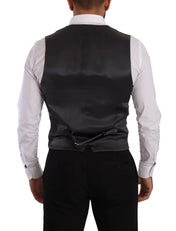 Dolce & Gabbana Formal Vests IT48 | M Dolce & Gabbana Elegant Striped Double-Breasted Dress Vest