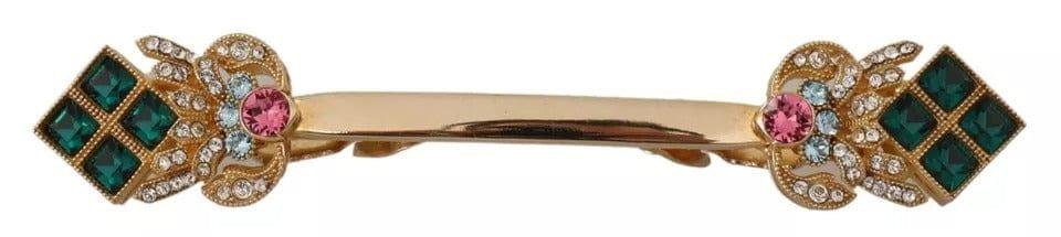 Dolce & Gabbana Dolce & Gabbana Gold Plated 925 Sterling Silver Crystal Collar Stop Brooch