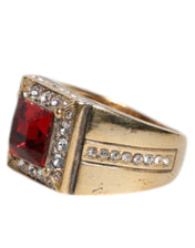 Dolce & Gabbana EU58 | US9 Dolce & Gabbana Gold Tone Sterling Silver 925 Crystals Ring