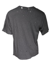 Dolce & Gabbana T-Shirts IT54 | XL Dolce & Gabbana Gray Logo Crew Neck Short Sleeves T-shirt
