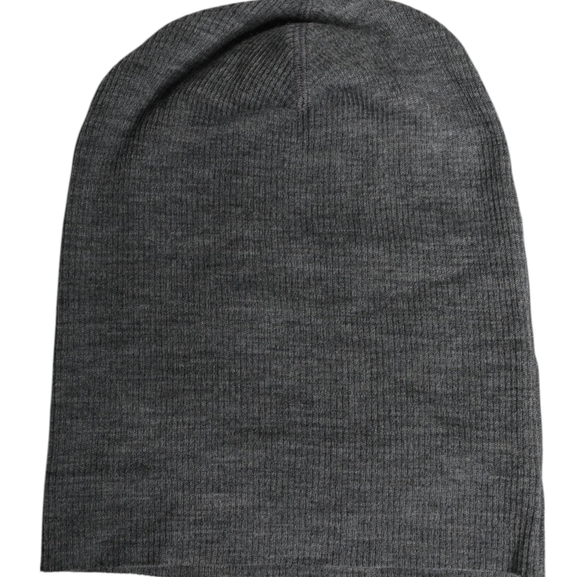 Dolce & Gabbana Dolce & Gabbana Gray Wool Blend Knitted Beanie Cap