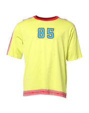 Dolce & Gabbana T-Shirts IT52 | XL Dolce & Gabbana Green Cotton 85 Patch Crew Neck T-shirt