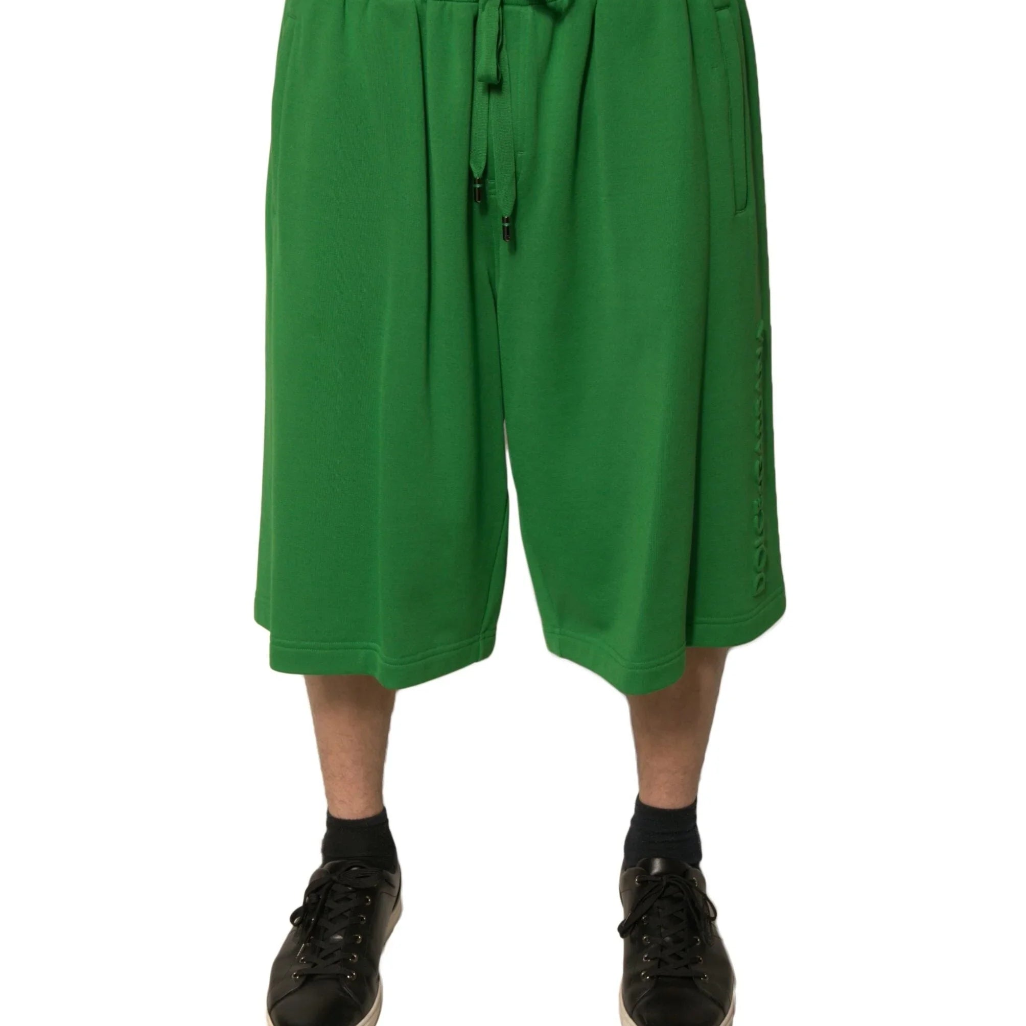 Chino Shorts IT60 | 3XL Dolce & Gabbana Green Cotton Blend Men Bermuda Shorts