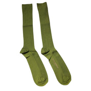 Dolce & Gabbana L Dolce & Gabbana Green Cotton Logo Over The Calf Socks