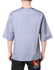 Dolce & Gabbana T-Shirts IT50 | L Dolce & Gabbana Light Blue Graphic Print Short Sleeve T-shirt