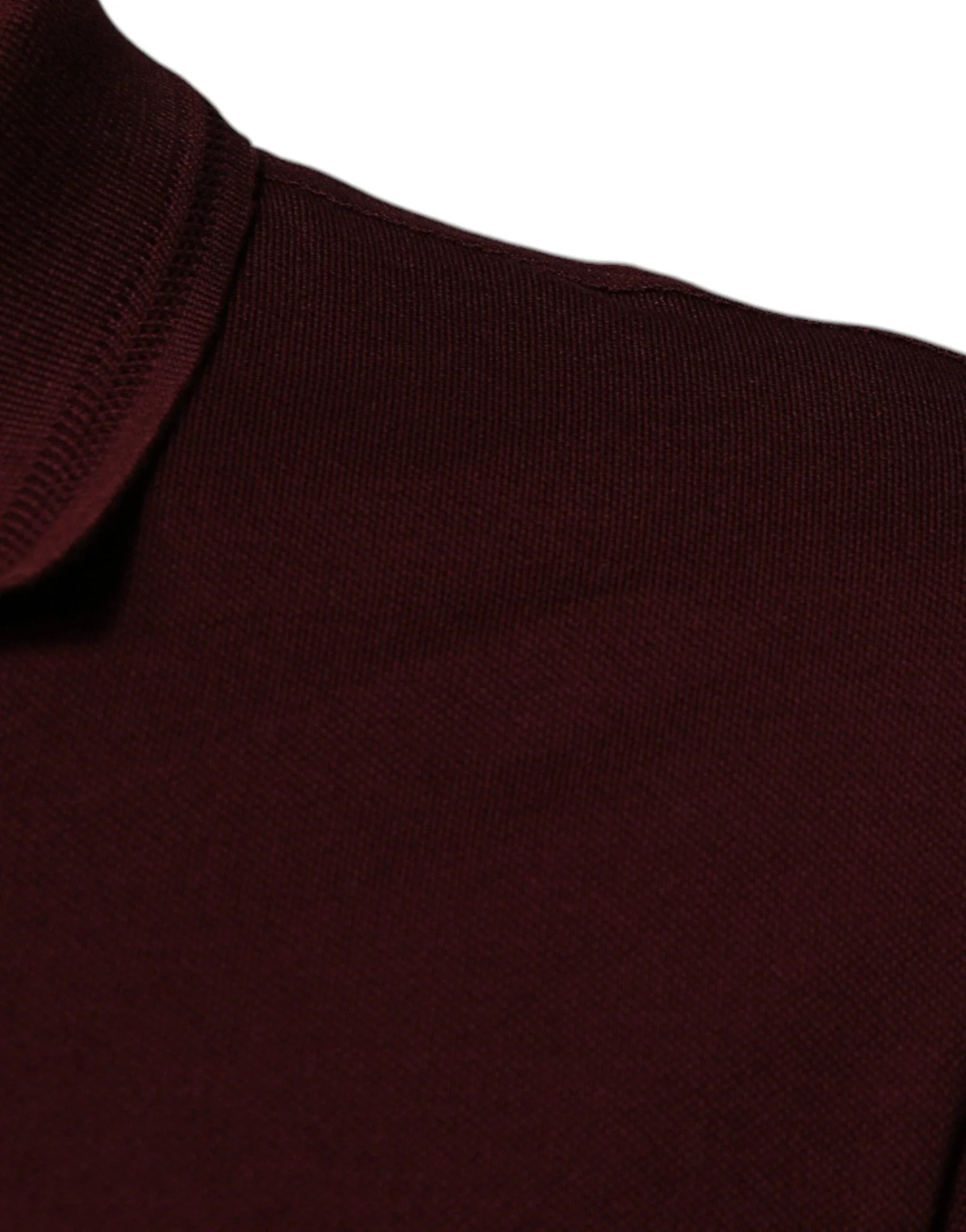 Dolce & Gabbana Premium Polos IT44 | XS Dolce & Gabbana Maroon Collared Short Sleeves Polo T-shirt