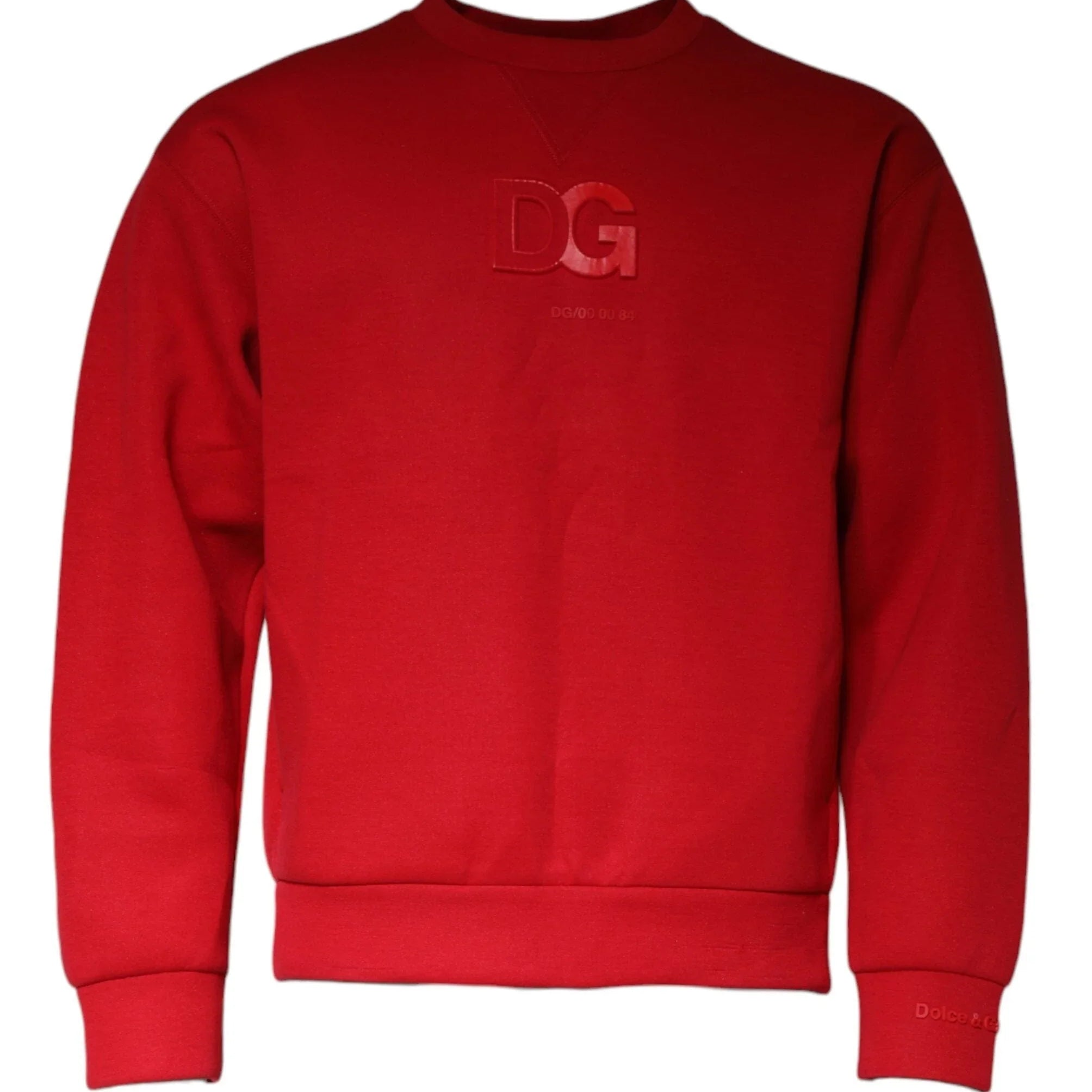 Dolce & Gabbana Sweaters IT48 | M Dolce & Gabbana Maroon DG Logo Cotton Sweatshirt Sweater
